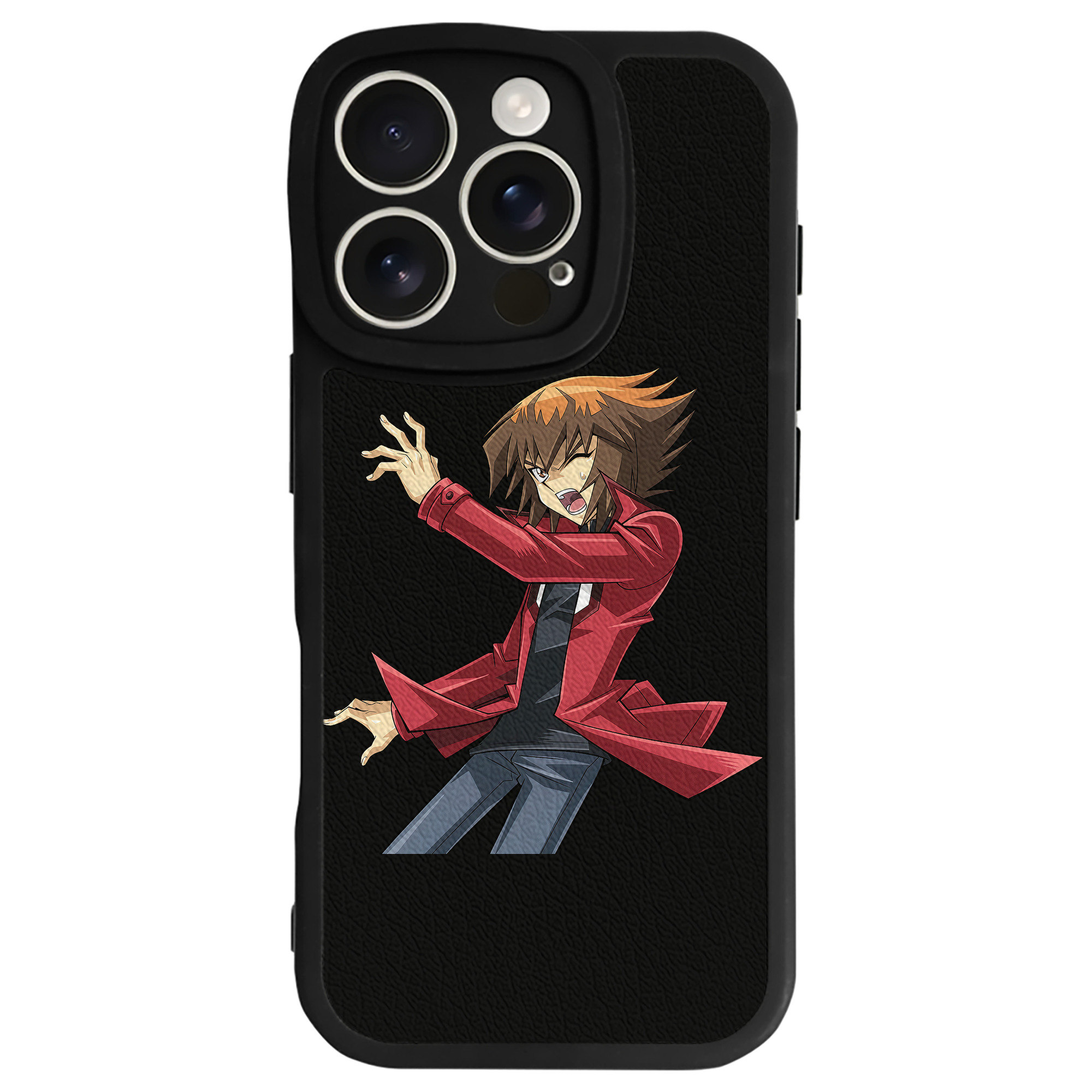 （画像用） 遊☆戯☆王 Yu-Gi-Oh! 【iPhone 16シリーズ対応】シリコンスマホケース（レザー調） 材質：シリコン
